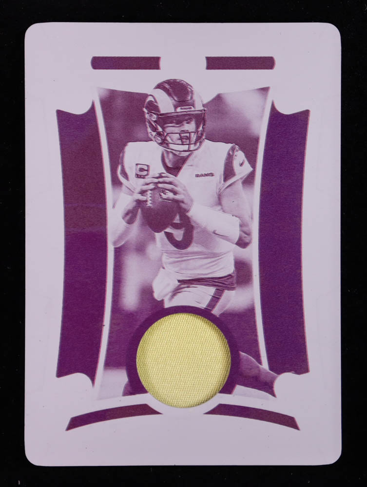 Matthew Stafford 2022 Panini National Treasures Century Materials Printing Plates Magenta #12 #1/1 at PristineAuction.com Matthew Stafford 2022 Panini National Treasures Century Materials Printing Plates Magenta #12 #1/1 at PristineAuction.com