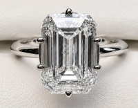 7.53 Carats Lab Grown Diamond Ring G, VVS2 | $11,500 Estimated Retail Value (UGL & IGI Certs) | Emerald Cut| Brand New at PristineAuction.com