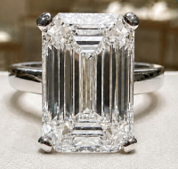 10.21 Carats Lab Grown Diamond Ring F, VVS2 | $15,500 Estimated Retail Value (UGL & IGI Certs) | Emerald Cut| Brand New at PristineAuction.com