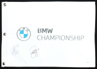 John Elway & Peyton Manning Signed BMW Championship Golf Pin Flag (JSA) at PristineAuction.com