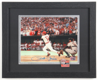 Pete Rose Signed Reds Custom Framed Photo Display (Rose) at PristineAuction.com