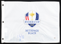 Shane Lowry Signed 2025 Ryder Cup Golf Pin Flag (PSA) at PristineAuction.com