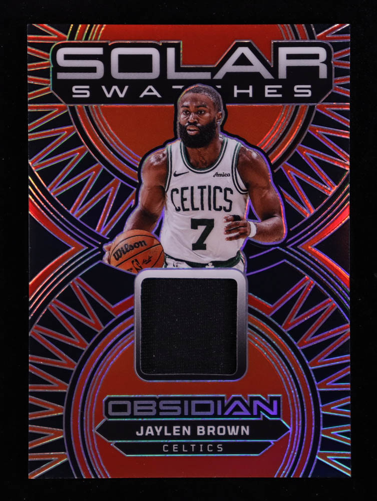 Jaylen Brown 2024-25 Panini Obsidian Solar Swatches #40 at PristineAuction.com Jaylen Brown 2024-25 Panini Obsidian Solar Swatches #40 at PristineAuction.com