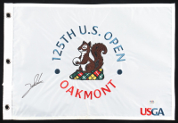 Jon Rahm Signed 2025 "125th U.S. Open Oakmont" Golf Pin Flag (PSA) at PristineAuction.com