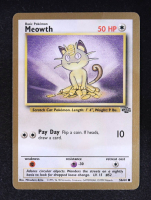 Meowth 1999 Pokemon Base Jungle Gold Border #56 at PristineAuction.com