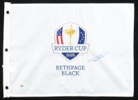 Tommy Fleetwood Signed 2025 Ryder Cup Golf Pin Flag (PSA) at PristineAuction.com