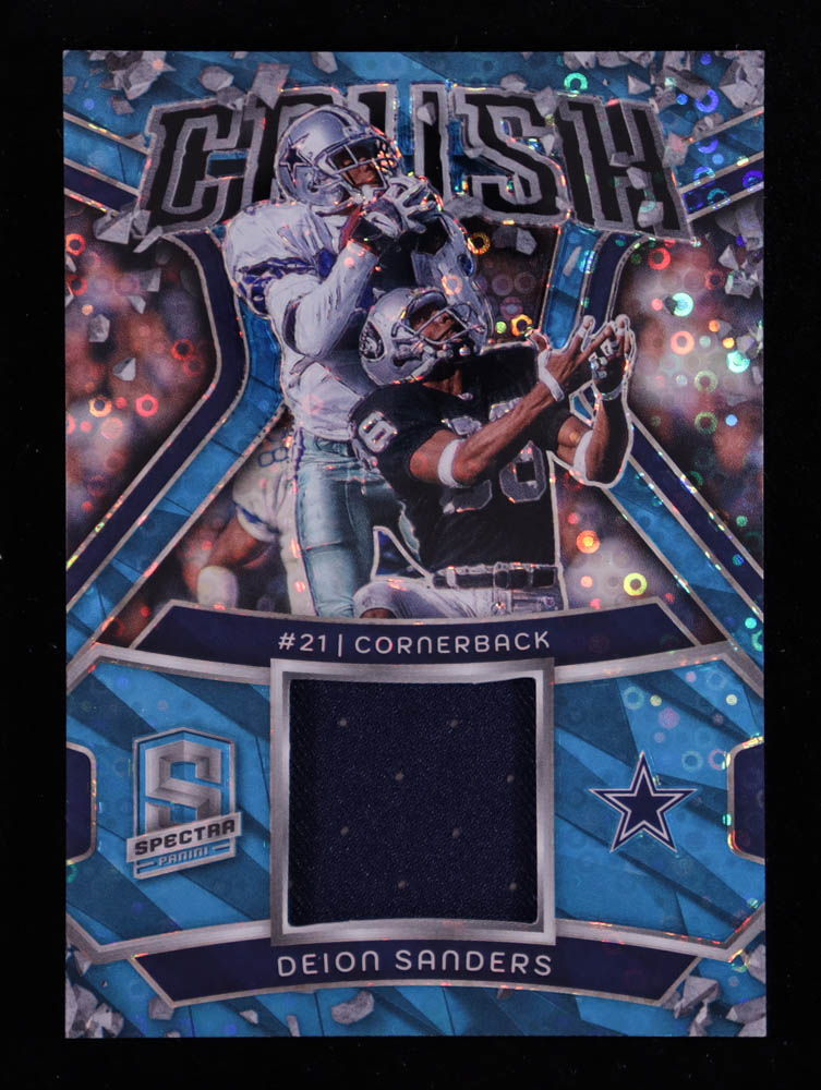 Deion Sanders 2024 Panini Spectra Crush Jerseys Neon Blue #25 #9/60 at PristineAuction.com Deion Sanders 2024 Panini Spectra Crush Jerseys Neon Blue #25 #9/60 at PristineAuction.com