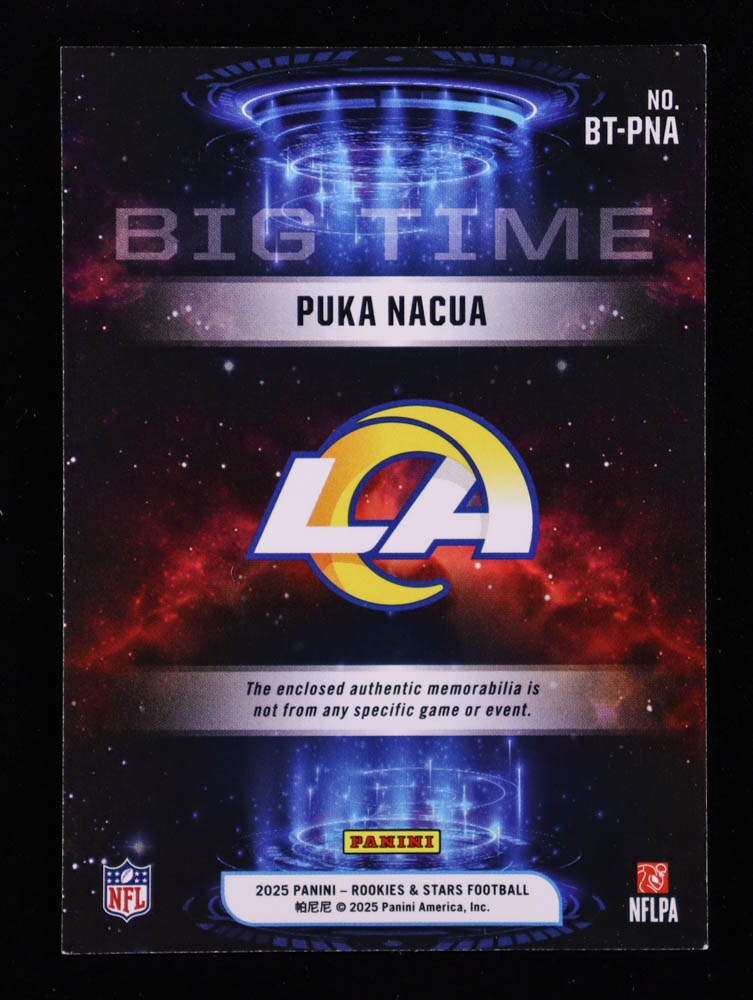 Puka Nacua 2025 Rookies and Stars Big Time Jerseys #13 at PristineAuction.com Puka Nacua 2025 Rookies and Stars Big Time Jerseys #13 at PristineAuction.com