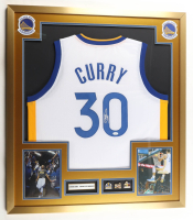 Stephen Curry Signed Custom Framed Jersey Display (JSA) at PristineAuction.com
