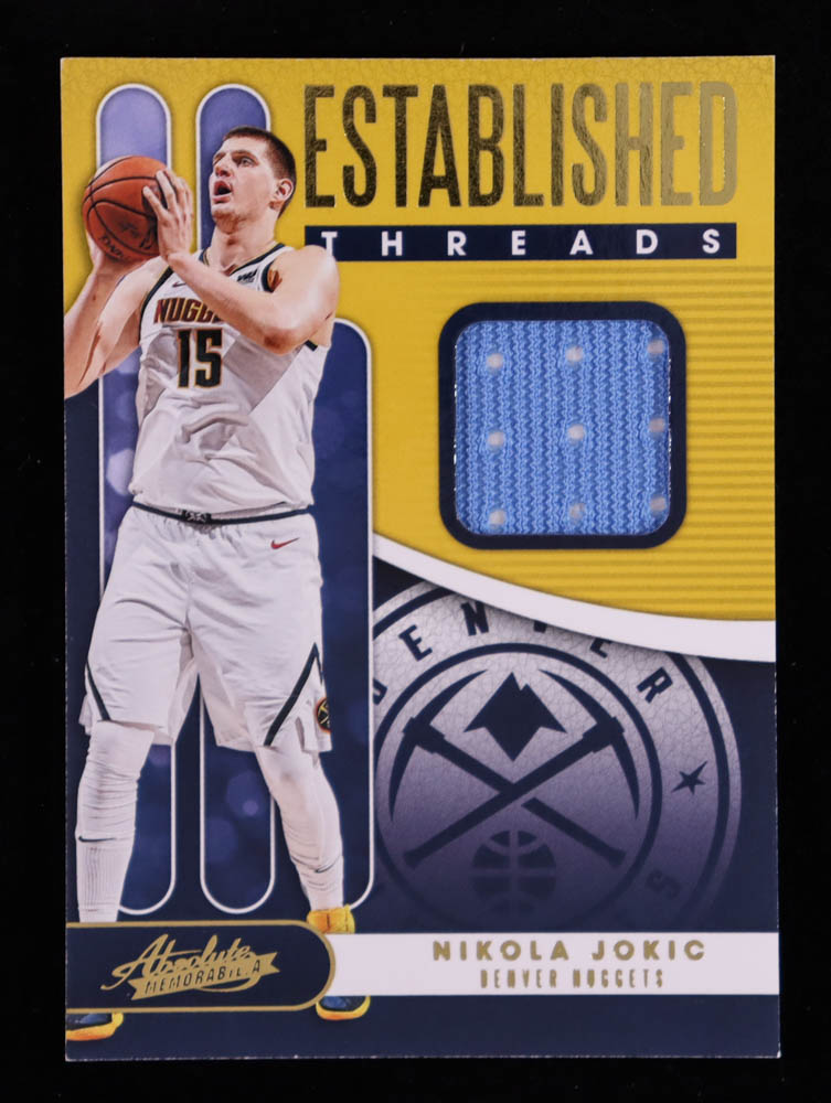 Nikola Jokic 2019-20 Absolute Memorabilia Established Threads Level 1 #22 at PristineAuction.com Nikola Jokic 2019-20 Absolute Memorabilia Established Threads Level 1 #22 at PristineAuction.com