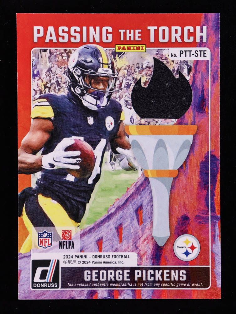 Hines Ward / George Pickens 2024 Donruss Passing the Torch Jerseys #7 #171/199 at PristineAuction.com Hines Ward / George Pickens 2024 Donruss Passing the Torch Jerseys #7 #171/199 at PristineAuction.com