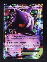 Gengar EX 2014 Pokemon XY Series Phantom Forces #34 Holo R at PristineAuction.com