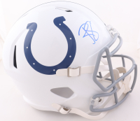 Reggie Wayne Signed Colts Full-Size Speed Helmet (JSA) at PristineAuction.com