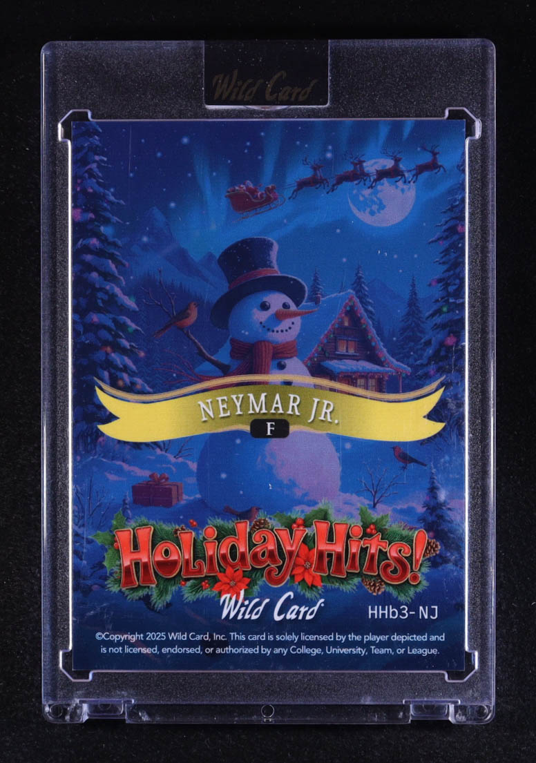 Neymar Jr. 2025 Wild Card Holiday Hits North Pole Green Rainbow #NJ #3/5 at PristineAuction.com Neymar Jr. 2025 Wild Card Holiday Hits North Pole Green Rainbow #NJ #3/5 at PristineAuction.com