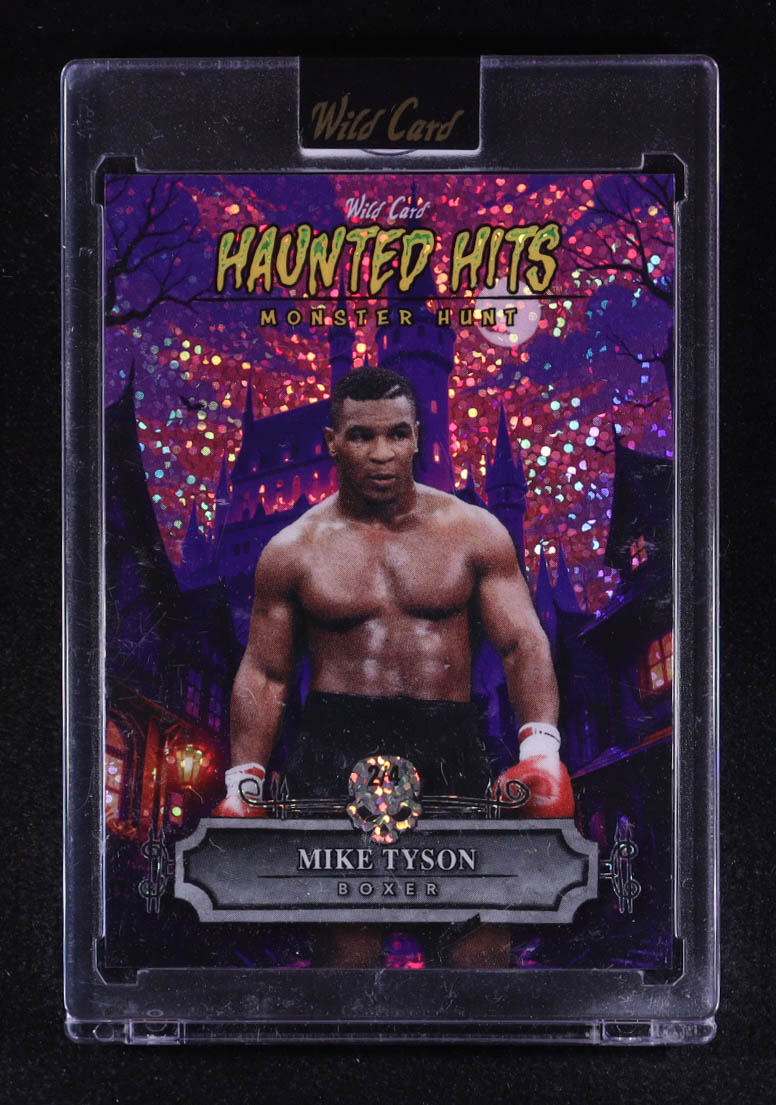 Mike Tyson 2025 Wild Card Haunted Hits Monster Hunt Purple Creepy Castle Sparkles #MT #2/4 at PristineAuction.com Mike Tyson 2025 Wild Card Haunted Hits Monster Hunt Purple Creepy Castle Sparkles #MT #2/4 at PristineAuction.com