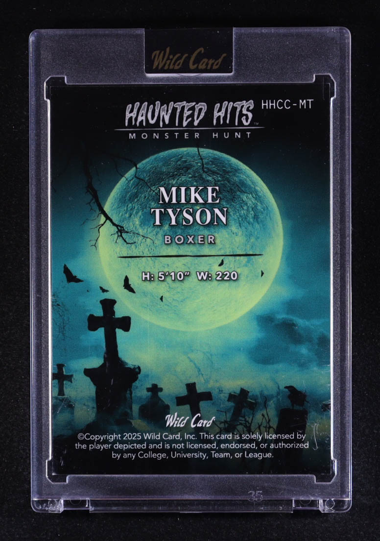 Mike Tyson 2025 Wild Card Haunted Hits Monster Hunt Purple Creepy Castle Sparkles #MT #2/4 at PristineAuction.com Mike Tyson 2025 Wild Card Haunted Hits Monster Hunt Purple Creepy Castle Sparkles #MT #2/4 at PristineAuction.com