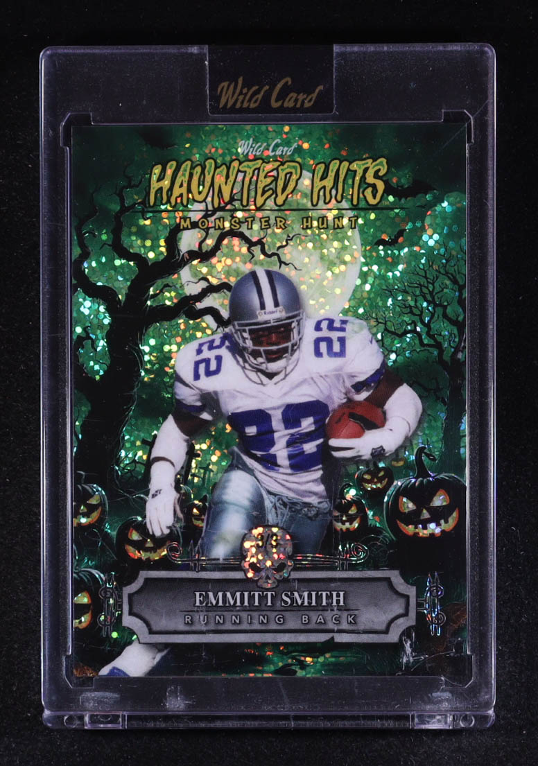 Emmitt Smith 2025 Wild Card Haunted Hits Monster Hunt Green Pumpkin Patch Sparkles #ES #3/3 at PristineAuction.com Emmitt Smith 2025 Wild Card Haunted Hits Monster Hunt Green Pumpkin Patch Sparkles #ES #3/3 at PristineAuction.com