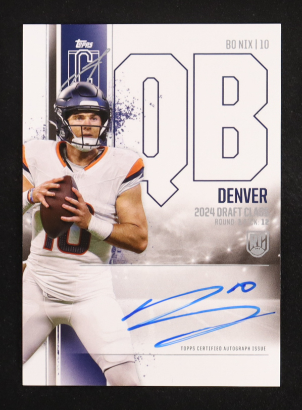 Bo Nix 2024 Topps Signature Class Rookie Autographs #RCABN CLASS I RC at PristineAuction.com Bo Nix 2024 Topps Signature Class Rookie Autographs #RCABN CLASS I RC at PristineAuction.com