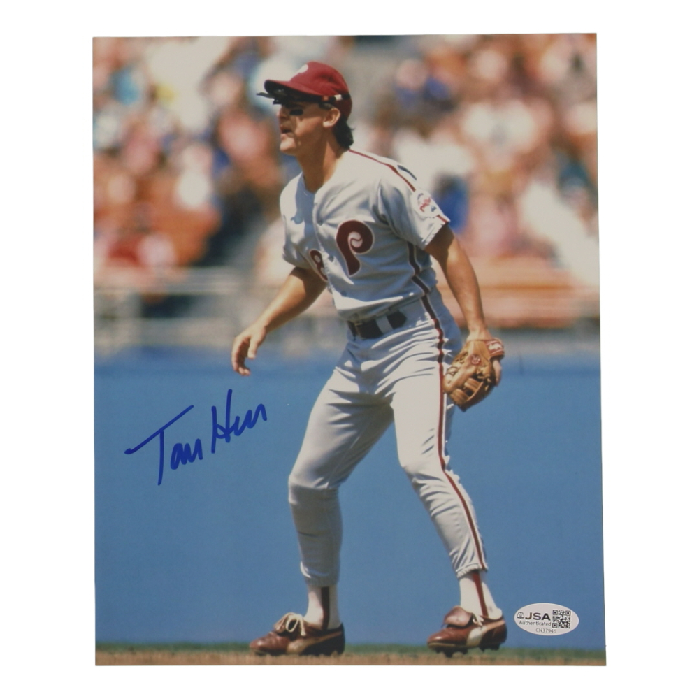 Tom Herr Signed Phillies 8x10 Photo (JSA) at PristineAuction.com