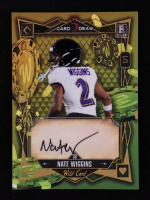 Nate Wiggins 2024 Wild Card 5 Card Draw Yellow Green Gold #NW #1/1 RC at PristineAuction.com