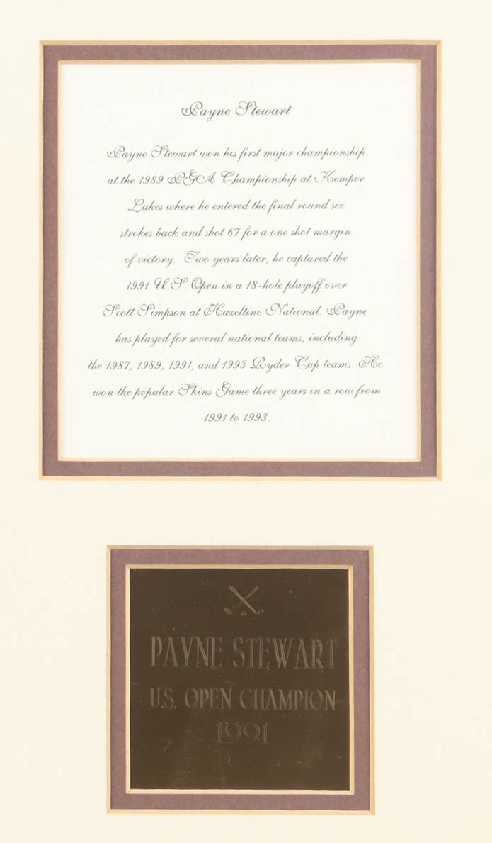 "Payne Stewart Signed "US Open 1991" Custom Framed Photo Display (JSA) at PristineAuction.com "Payne Stewart Signed "US Open 1991" Custom Framed Photo Display (JSA) at PristineAuction.com