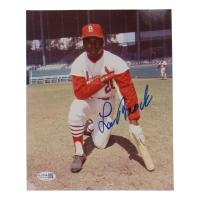 Lou Brock Signed Cardinals 8x10 Photo (JSA) at PristineAuction.com