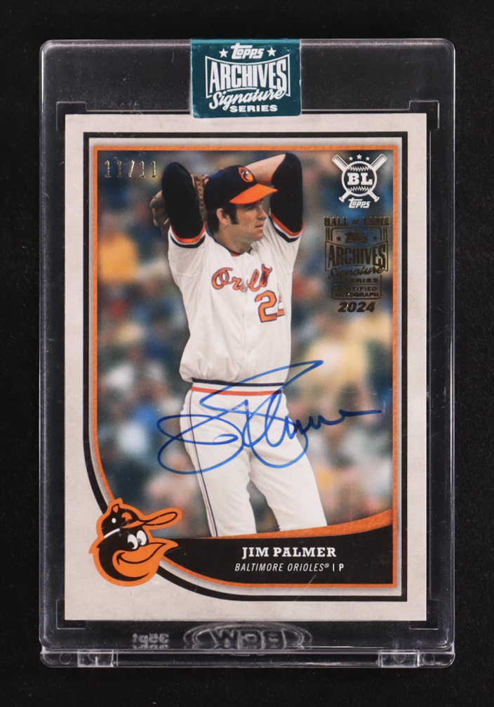 Jim Palmer 2024 Topps Archives Signature Series Retired Jim Palmer #TBA #11/11 at PristineAuction.com Jim Palmer 2024 Topps Archives Signature Series Retired Jim Palmer #TBA #11/11 at PristineAuction.com