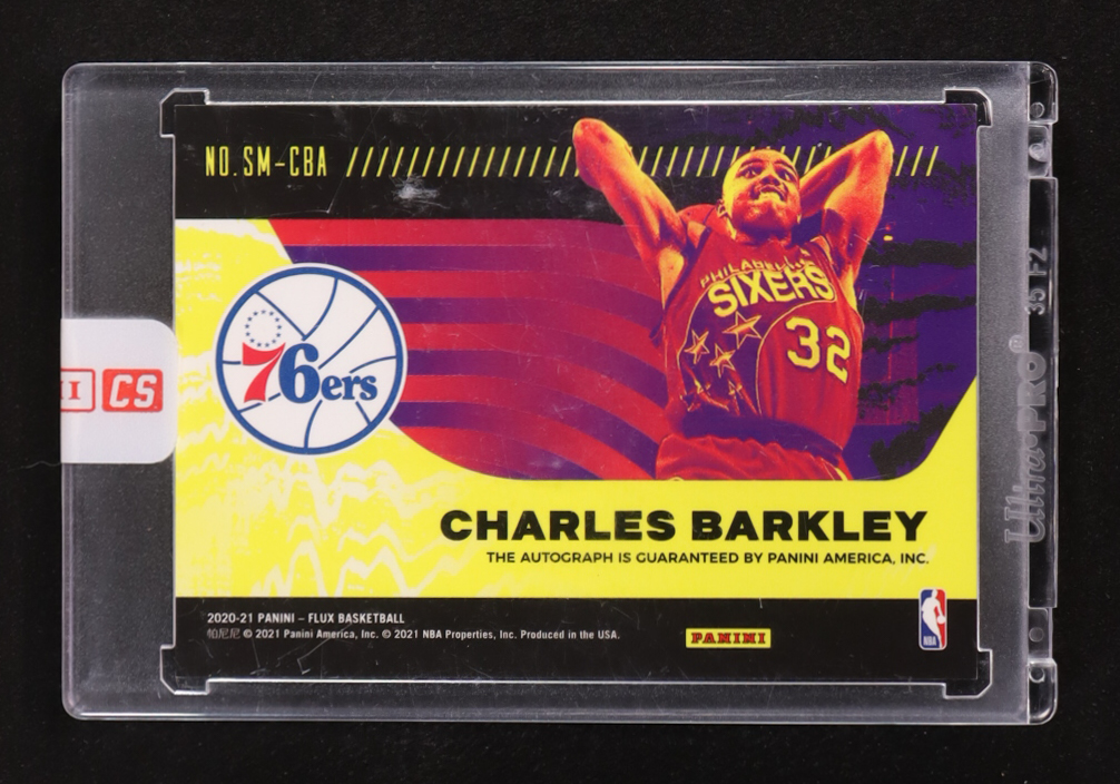 Charles Barkley 2020-21 Panini Flux Swing Man Signatures #6 at PristineAuction.com Charles Barkley 2020-21 Panini Flux Swing Man Signatures #6 at PristineAuction.com