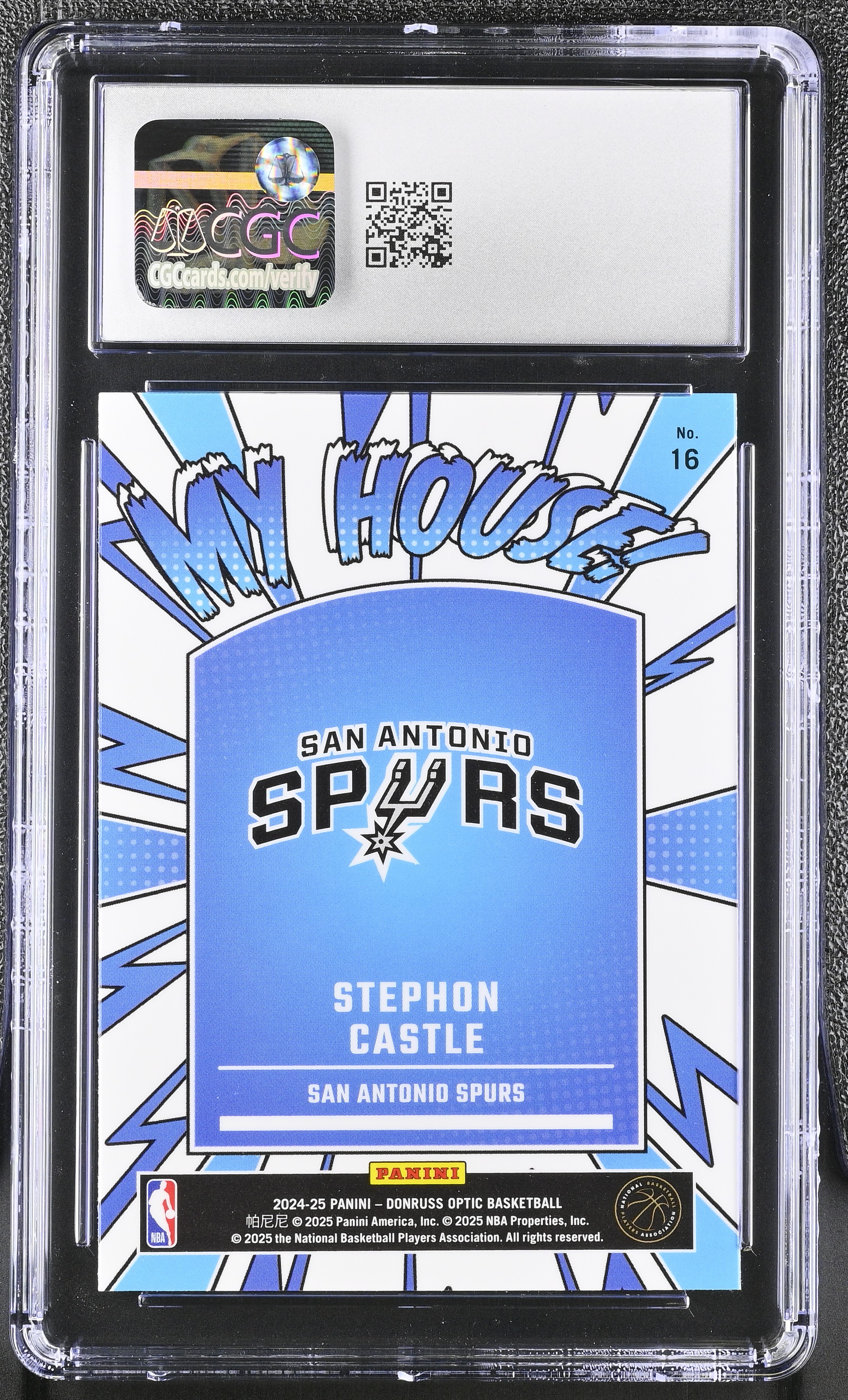 Stephon Castle 2024-25 Donruss Optic My House! #16 (CGC 10) at PristineAuction.com Stephon Castle 2024-25 Donruss Optic My House! #16 (CGC 10) at PristineAuction.com