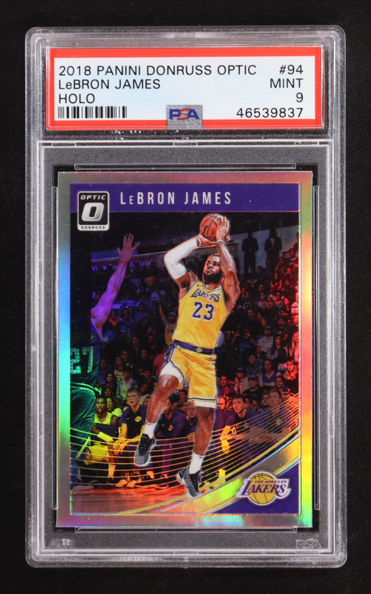 LeBron James 2018-19 Donruss Optic Holo #94 (PSA 9) at PristineAuction.com LeBron James 2018-19 Donruss Optic Holo #94 (PSA 9) at PristineAuction.com