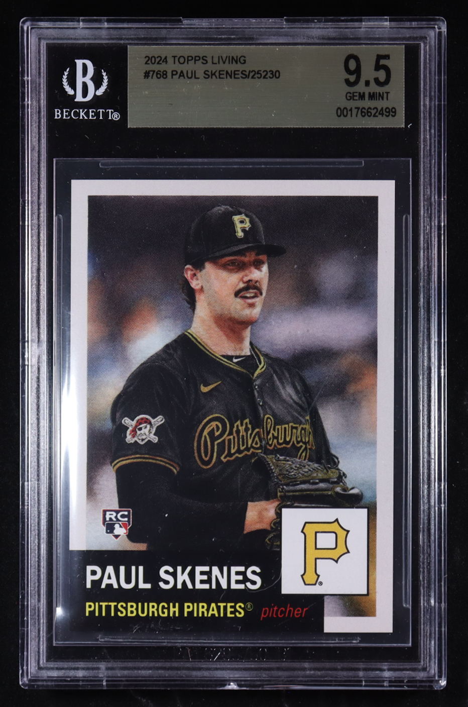 Paul Skenes 2024 Topps Living #768 RC (BGS 9.5) at PristineAuction.com Paul Skenes 2024 Topps Living #768 RC (BGS 9.5) at PristineAuction.com