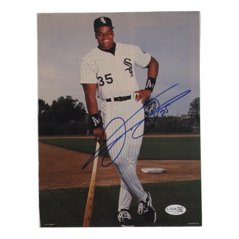 Frank Thomas Signed White Sox 8x11 Photo (JSA) at PristineAuction.com Frank Thomas Signed White Sox 8x11 Photo (JSA) at PristineAuction.com