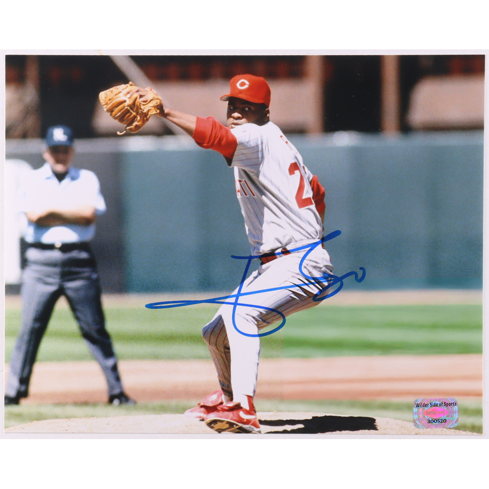 Jose Rijo Signed Reds 8x10 Photo (Wilder Side of Sports) at PristineAuction.com