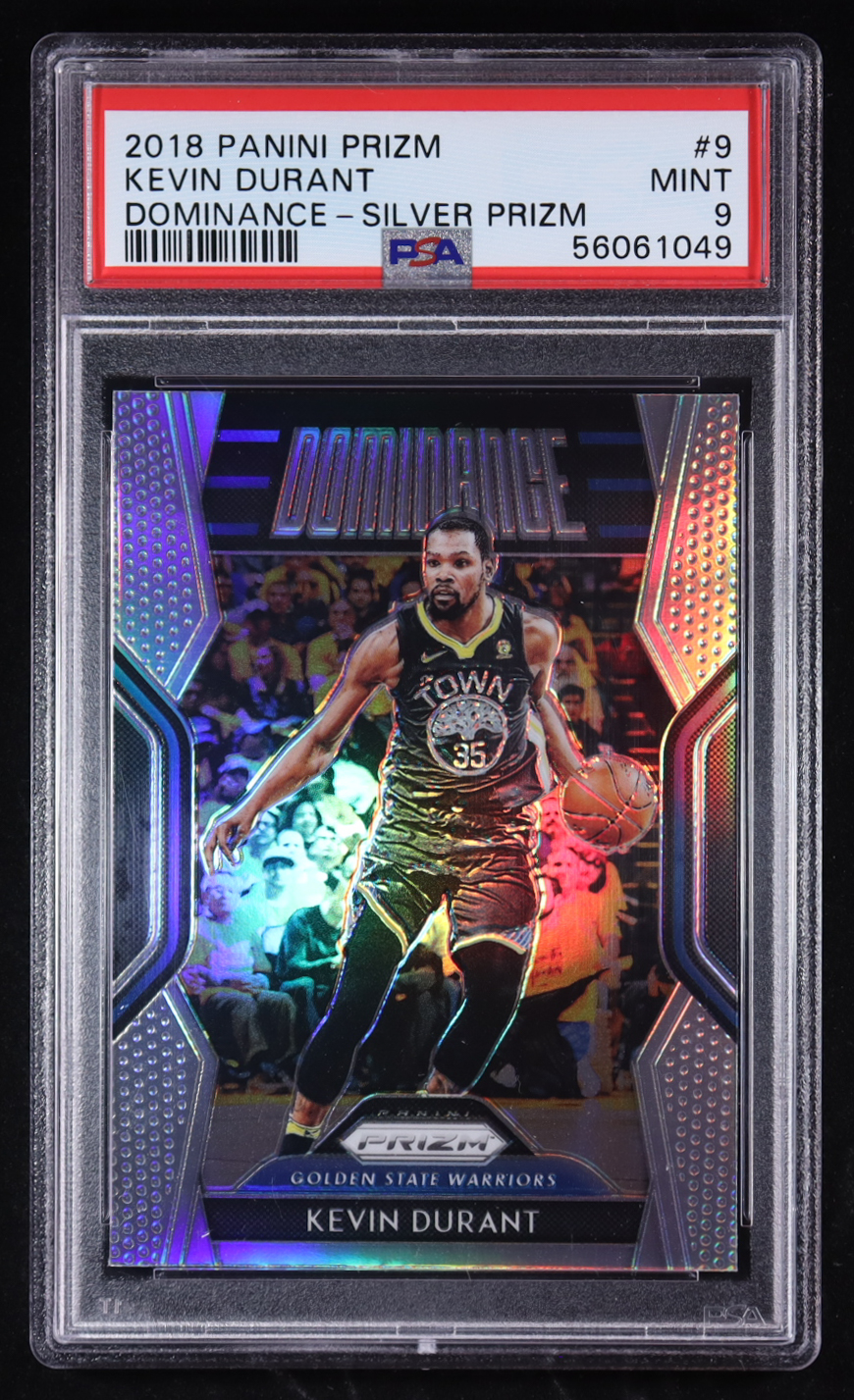 Kevin Durant 2018-19 Panini Prizm Dominance Prizms Silver #9 (PSA 9) at PristineAuction.com Kevin Durant 2018-19 Panini Prizm Dominance Prizms Silver #9 (PSA 9) at PristineAuction.com