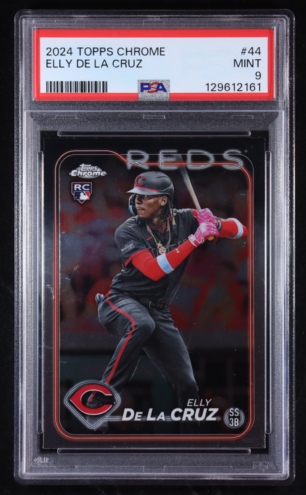 Elly De La Cruz 2024 Topps Chrome #44 RC (PSA 9) at PristineAuction.com Elly De La Cruz 2024 Topps Chrome #44 RC (PSA 9) at PristineAuction.com