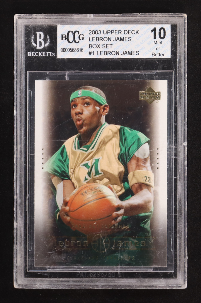 LeBron James 2003 Upper Deck LeBron James Box Set #1 RC / Fabulous Freshman (BCCG 10) at PristineAuction.com LeBron James 2003 Upper Deck LeBron James Box Set #1 RC / Fabulous Freshman (BCCG 10) at PristineAuction.com