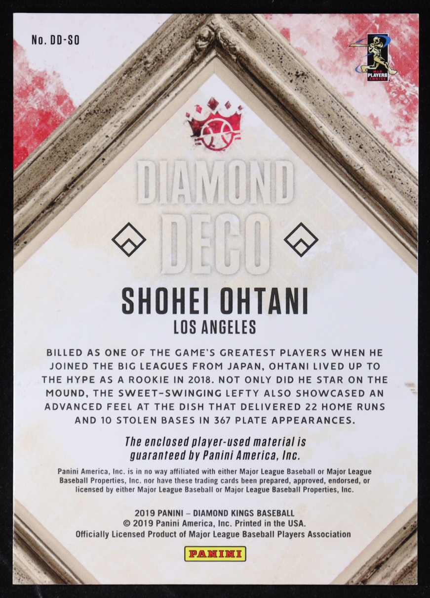Shohei Ohtani 2019 Diamond Kings Diamond Deco #6 at PristineAuction.com Shohei Ohtani 2019 Diamond Kings Diamond Deco #6 at PristineAuction.com