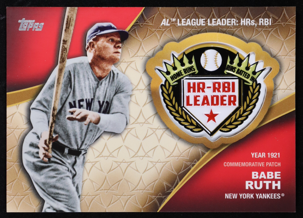 Babe Ruth 2023 Topps Crowning Achievements Commemorative Patches #CABR at PristineAuction.com Babe Ruth 2023 Topps Crowning Achievements Commemorative Patches #CABR at PristineAuction.com