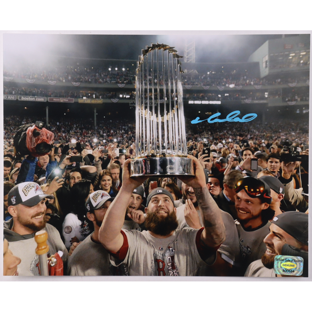 Mike Napoli Signed Red Sox 8x10 Photo (Wilder Side of Sports) at PristineAuction.com