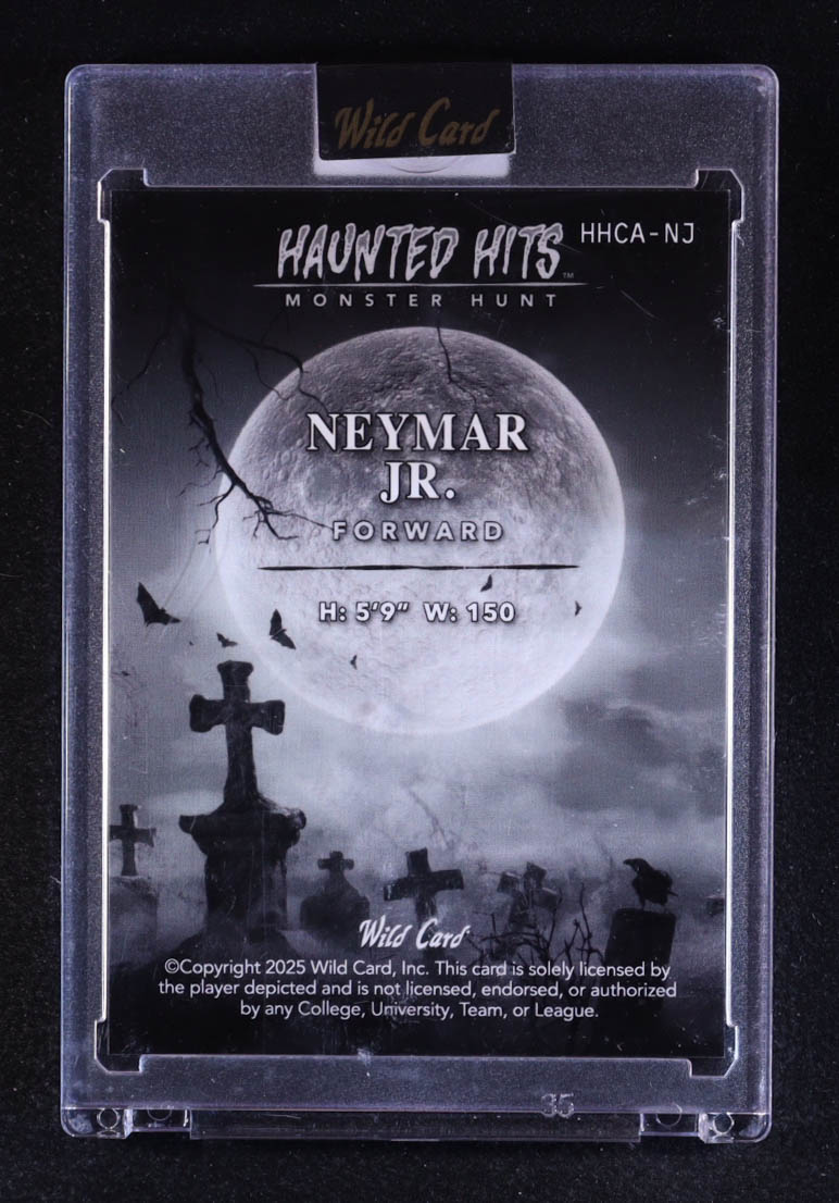 Neymar Jr. 2025 Wild Card Haunted Hits Monster Hunt Purple Carnival Rainbow #NJ #4/4 at PristineAuction.com Neymar Jr. 2025 Wild Card Haunted Hits Monster Hunt Purple Carnival Rainbow #NJ #4/4 at PristineAuction.com