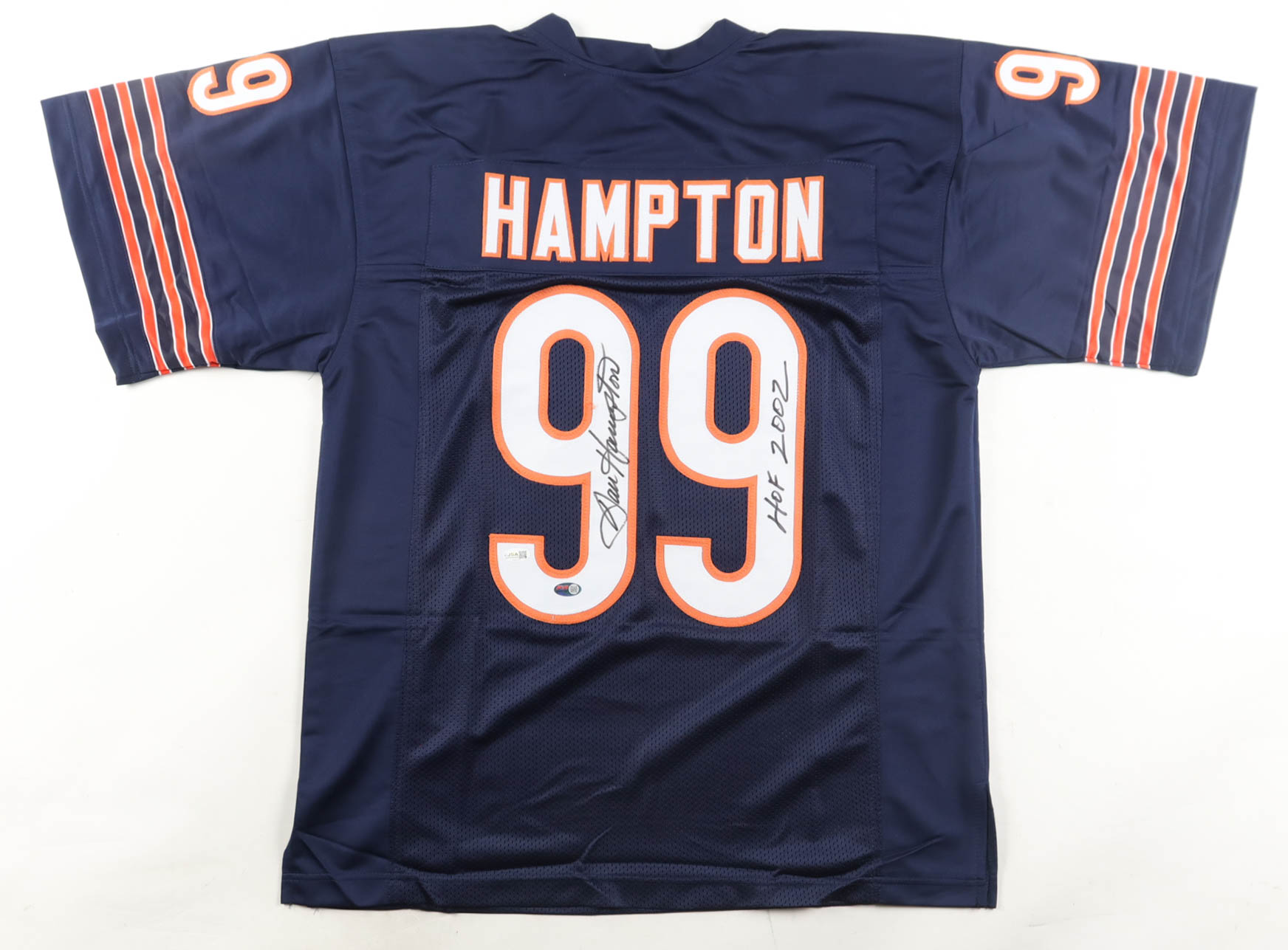 Dan Hampton Signed Jersey Inscribed "HOF 2002" (JSA) at PristineAuction.com Dan Hampton Signed Jersey Inscribed "HOF 2002" (JSA) at PristineAuction.com