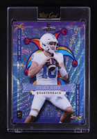 Drake Maye 2023 Wild Card 5 Card Draw Stacked Deck Holo-Lux Joke Blue Wave #SDDM #1/1 RC at PristineAuction.com
