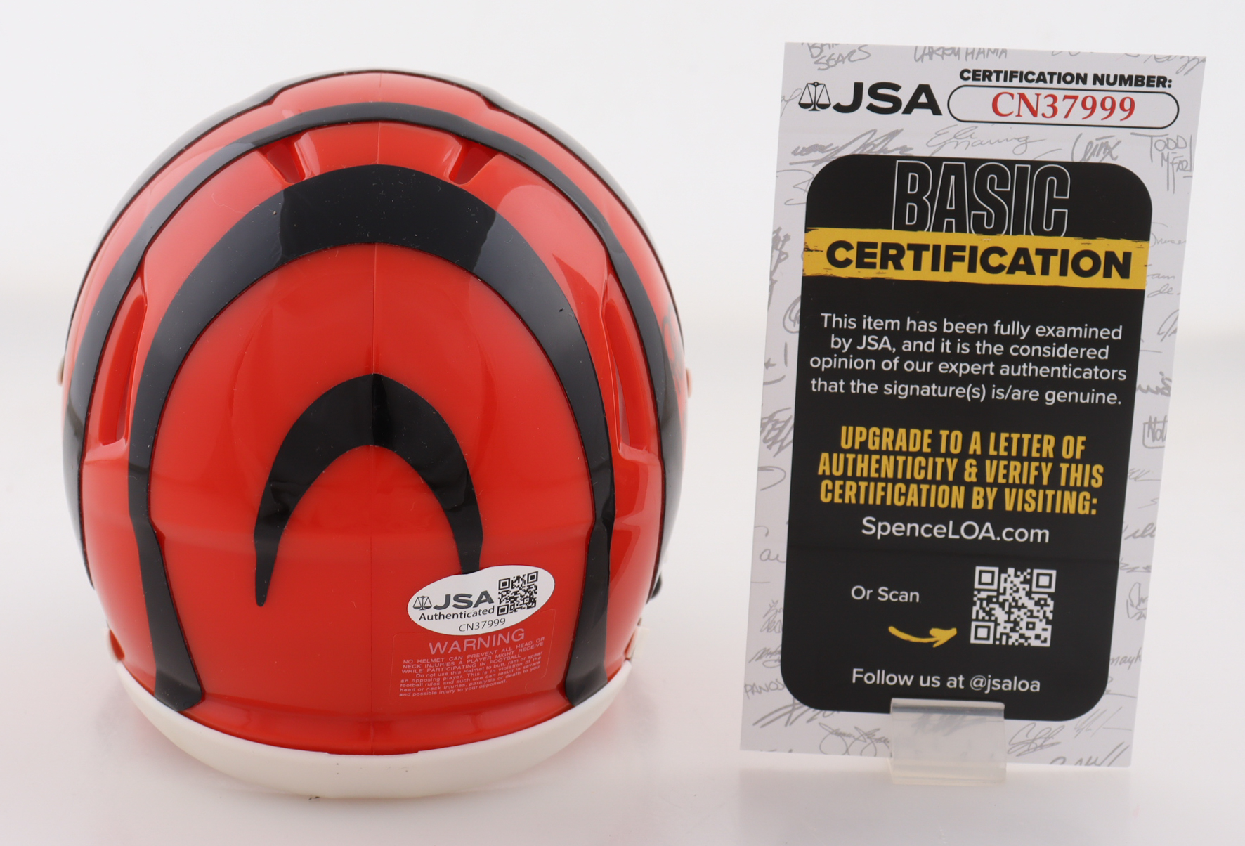 Peter Warrick Signed Bengals Speed Mini Helmet (JSA) at PristineAuction.com Peter Warrick Signed Bengals Speed Mini Helmet (JSA) at PristineAuction.com