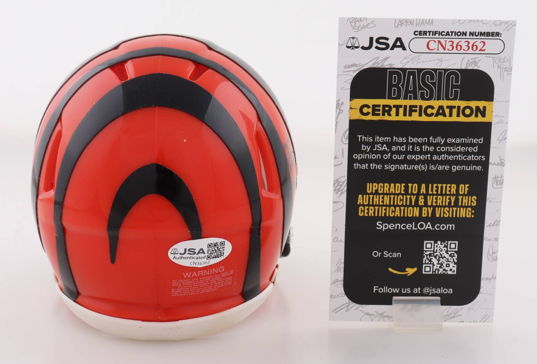 Peter Warrick Signed Bengals Speed Mini Helmet (JSA) at PristineAuction.com Peter Warrick Signed Bengals Speed Mini Helmet (JSA) at PristineAuction.com