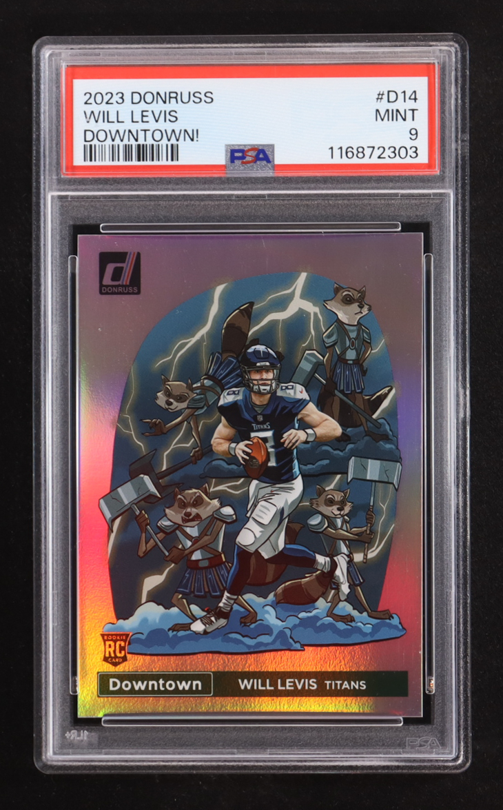 Will Levis 2023 Donruss Downtown #14 RC (PSA 9) at PristineAuction.com Will Levis 2023 Donruss Downtown #14 RC (PSA 9) at PristineAuction.com