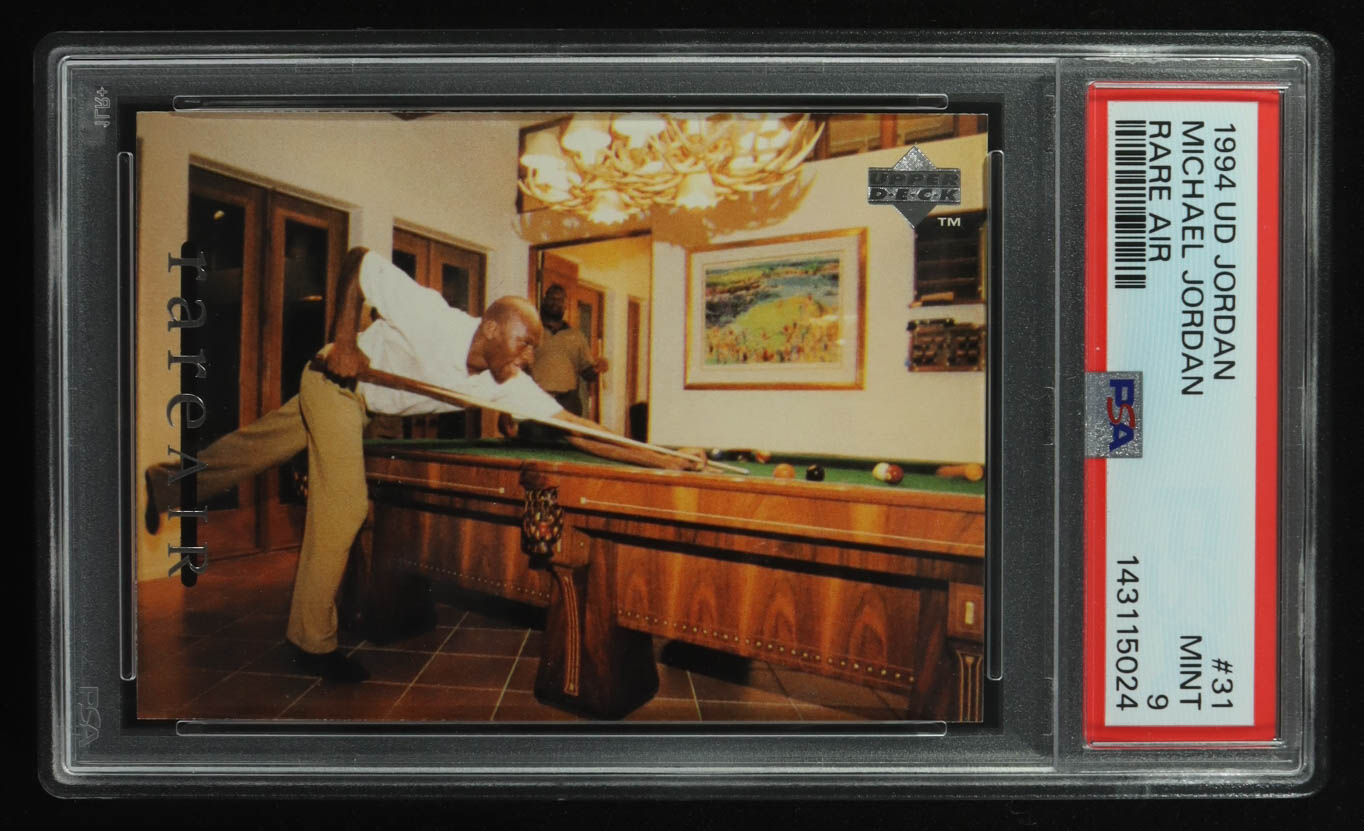 Michael Jordan 1994 Upper Deck Jordan Rare Air #31 / Shooting Pool (PSA 9) at PristineAuction.com Michael Jordan 1994 Upper Deck Jordan Rare Air #31 / Shooting Pool (PSA 9) at PristineAuction.com