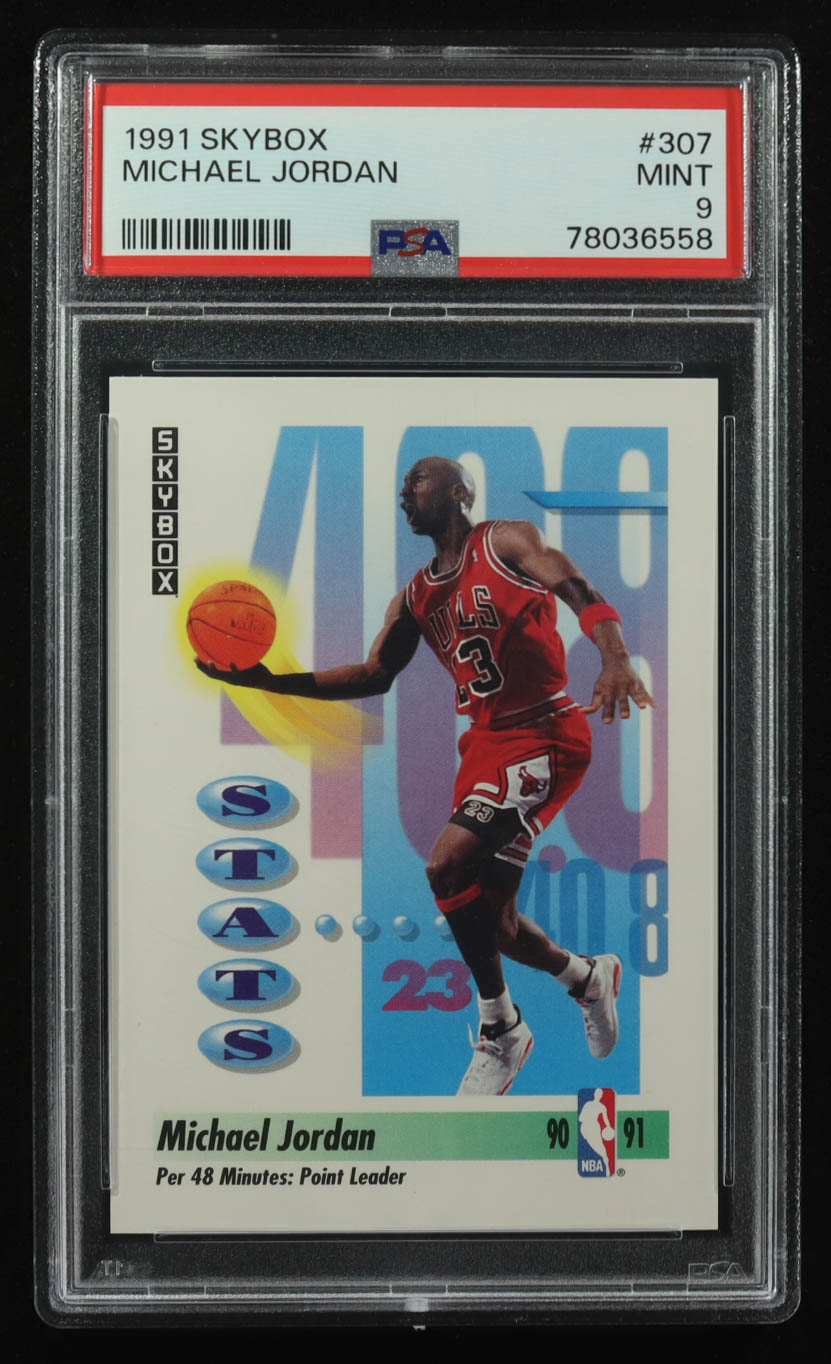 Michael Jordan 1991-92 SkyBox #307 Points (PSA 9) at PristineAuction.com Michael Jordan 1991-92 SkyBox #307 Points (PSA 9) at PristineAuction.com