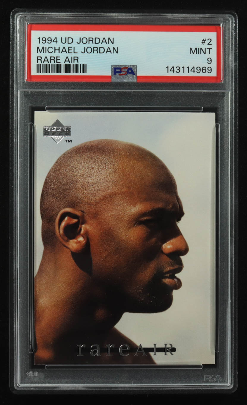 Michael Jordan 1994 Upper Deck Jordan Rare Air #2 / Close-Up Profile (PSA 9) at PristineAuction.com Michael Jordan 1994 Upper Deck Jordan Rare Air #2 / Close-Up Profile (PSA 9) at PristineAuction.com