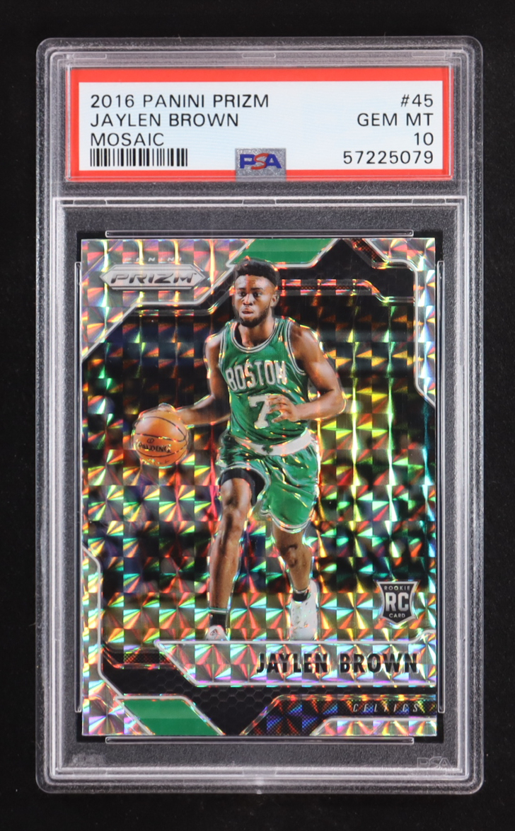 Jaylen Brown 2016-17 Panini Prizm Mosaic #45 RC (PSA 10) at PristineAuction.com Jaylen Brown 2016-17 Panini Prizm Mosaic #45 RC (PSA 10) at PristineAuction.com