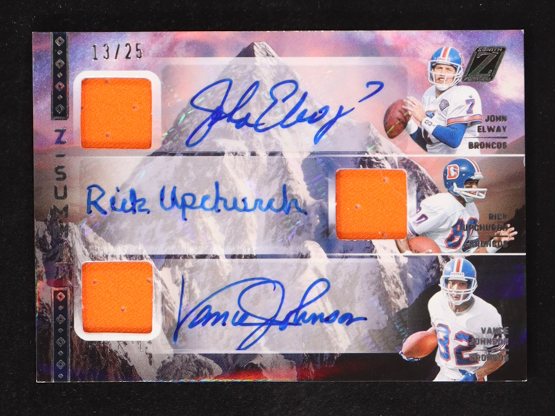 John Elway / Rick Upchurch / Vance Johnson 2024 Zenith Z Summit Autographs #1 #13/25 at PristineAuction.com John Elway / Rick Upchurch / Vance Johnson 2024 Zenith Z Summit Autographs #1 #13/25 at PristineAuction.com